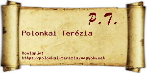 Polonkai Terézia névjegykártya