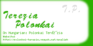 terezia polonkai business card